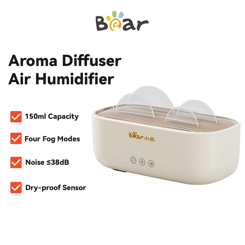 Bear Aroma Diffuser and Air Humidifier Ultrasonic Aromatherapy Purifier ...