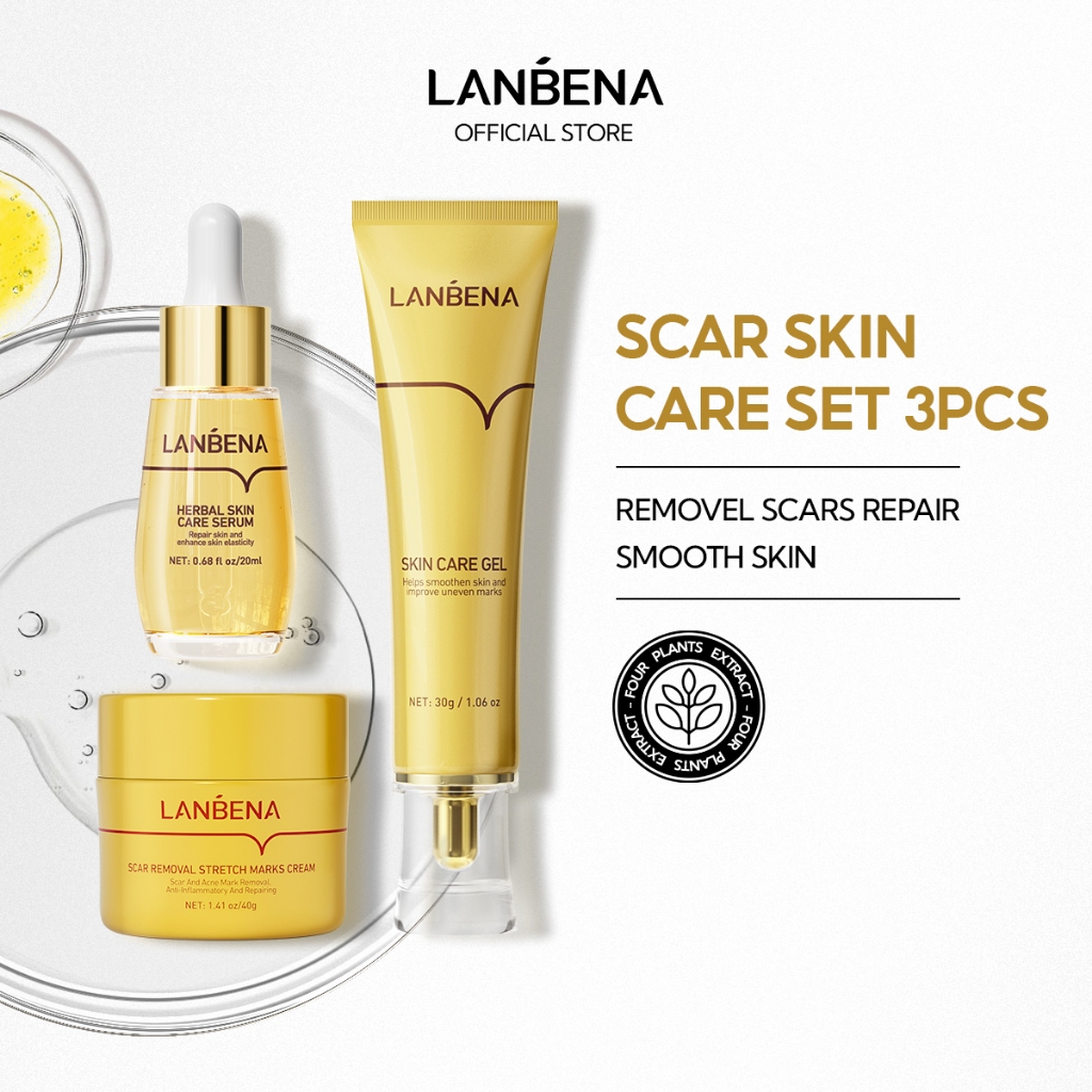 LANBENA Scar Remover Set Old Scar Removal Repairing Smoothing Skin Mark ...