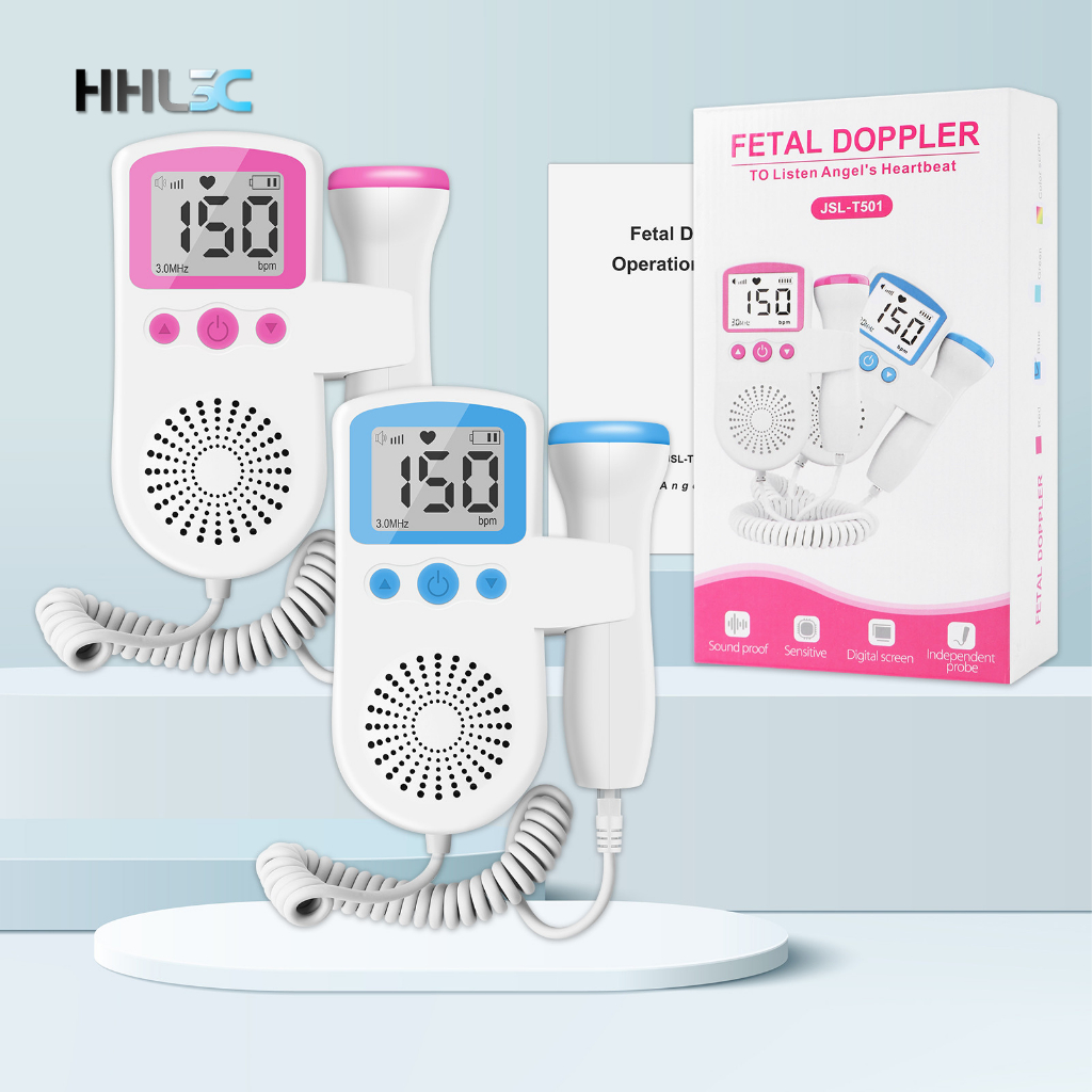 Fetal Doppler for Pregnant Portable Doppler Fetal Heart Monitor ...