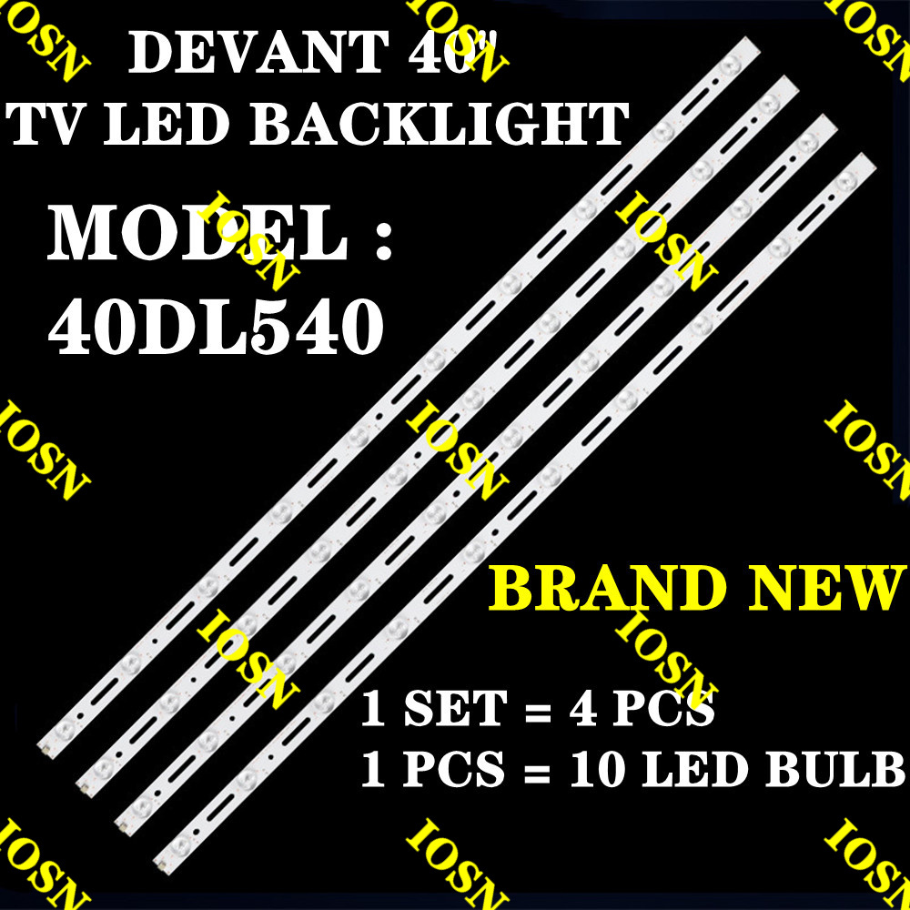 NEW 4 PCS 40DL540 DEVANT 40 INCH TV LED BACKLIGHT ( LAMP TV ) 40