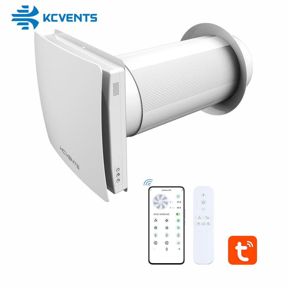 KCvents VT501 Heat Recovery Ventilator Through-wall Integrated Silent ...