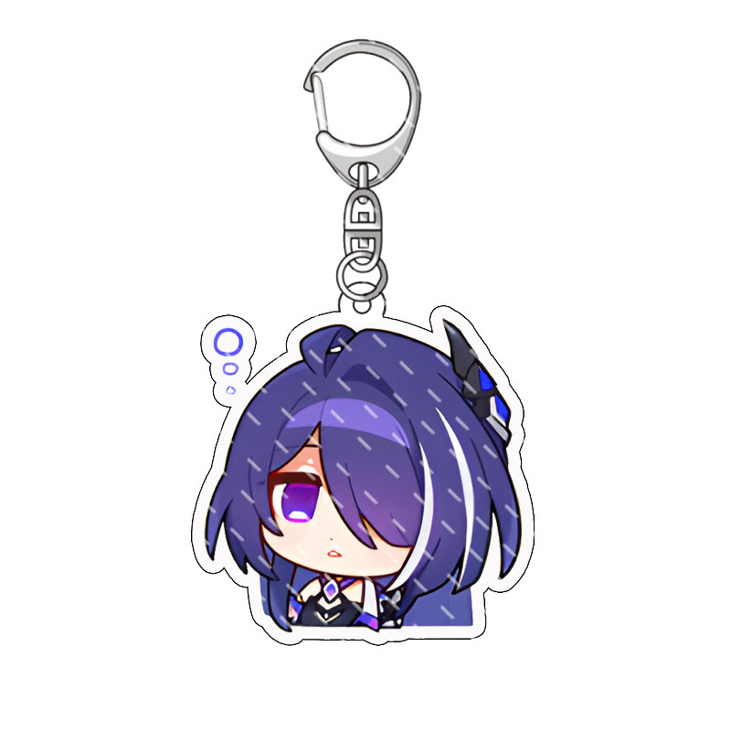 Game Honkai: Star Rail Acheron keychain Emoji acrylic pendant | Shopee ...