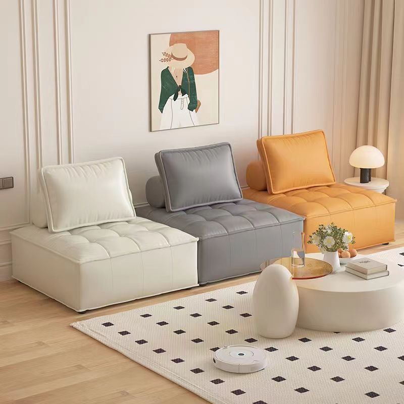 Tofu Block Sofa Italian Technology Cloth Square Simple Lazy Sofa Living ...