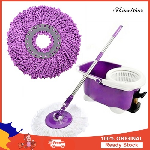 360 Degree Rotating Head Easy Spinning Floor Cloth Mop Head Soft Mop ...
