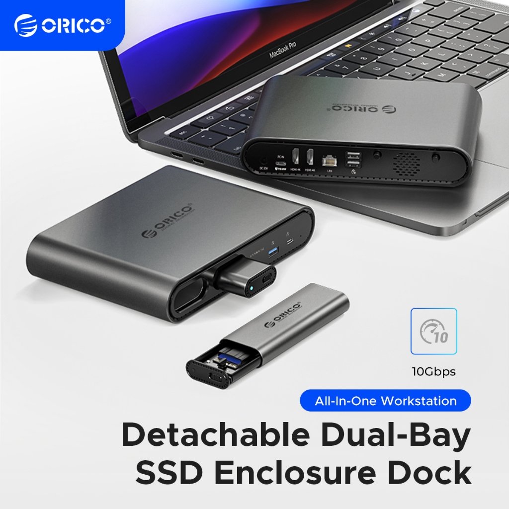 ORICO Docking Station M.2 SSD Enclosure HDMI Expansion Desktop Dock for ...