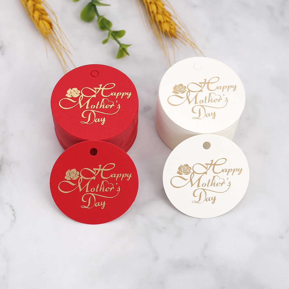Mother's Day Tag HighEnd Gilding 50/PCS Happy Mother's Day Gift Card