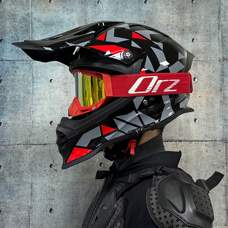 Motocross helmet with face shield on sale