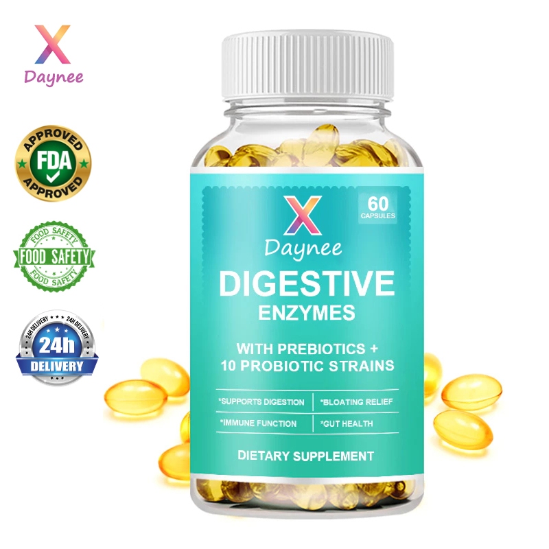 Daynee Digestive Enzyme Capsule Contains Enzymes + Probiotics