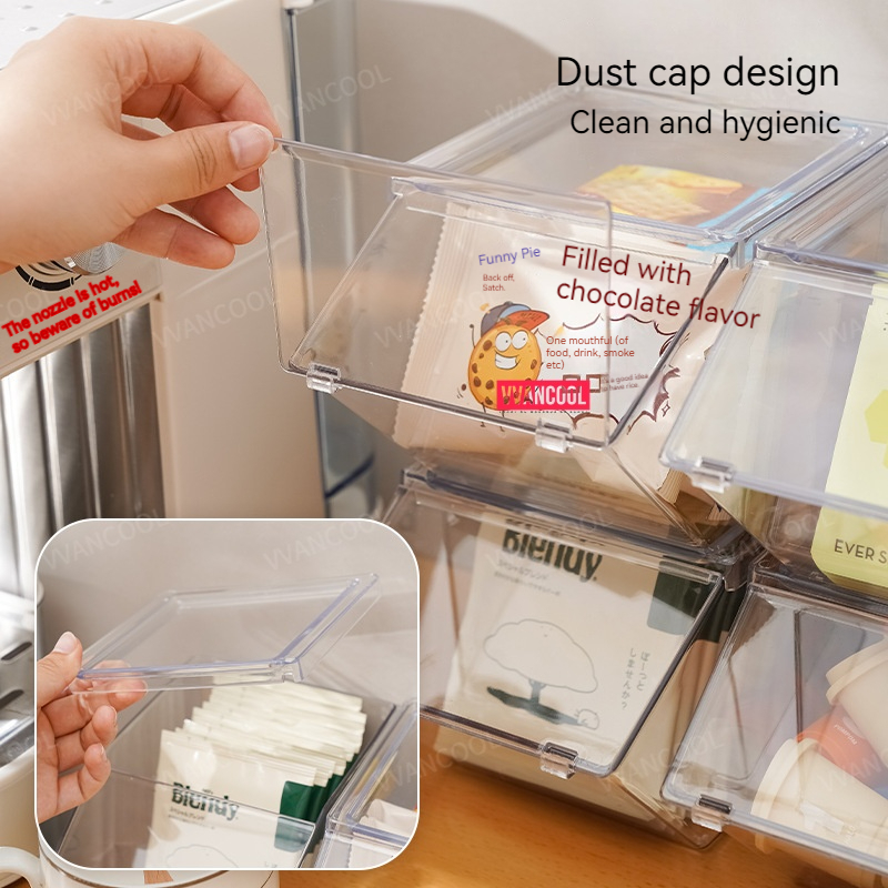 Vvancool stackable tea bag holder organizer tea box organizer tea