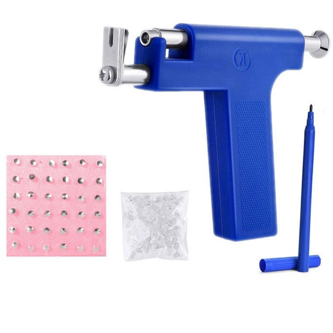 Lemonguo Professional Ear Piercing Gun Set with 98PCS Ears Studs Tools ...