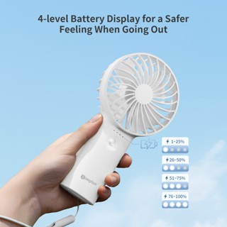 Simplus Mini Fan Rechargeable Fan 3 Speeds Type-C Charging Strong Wind ...