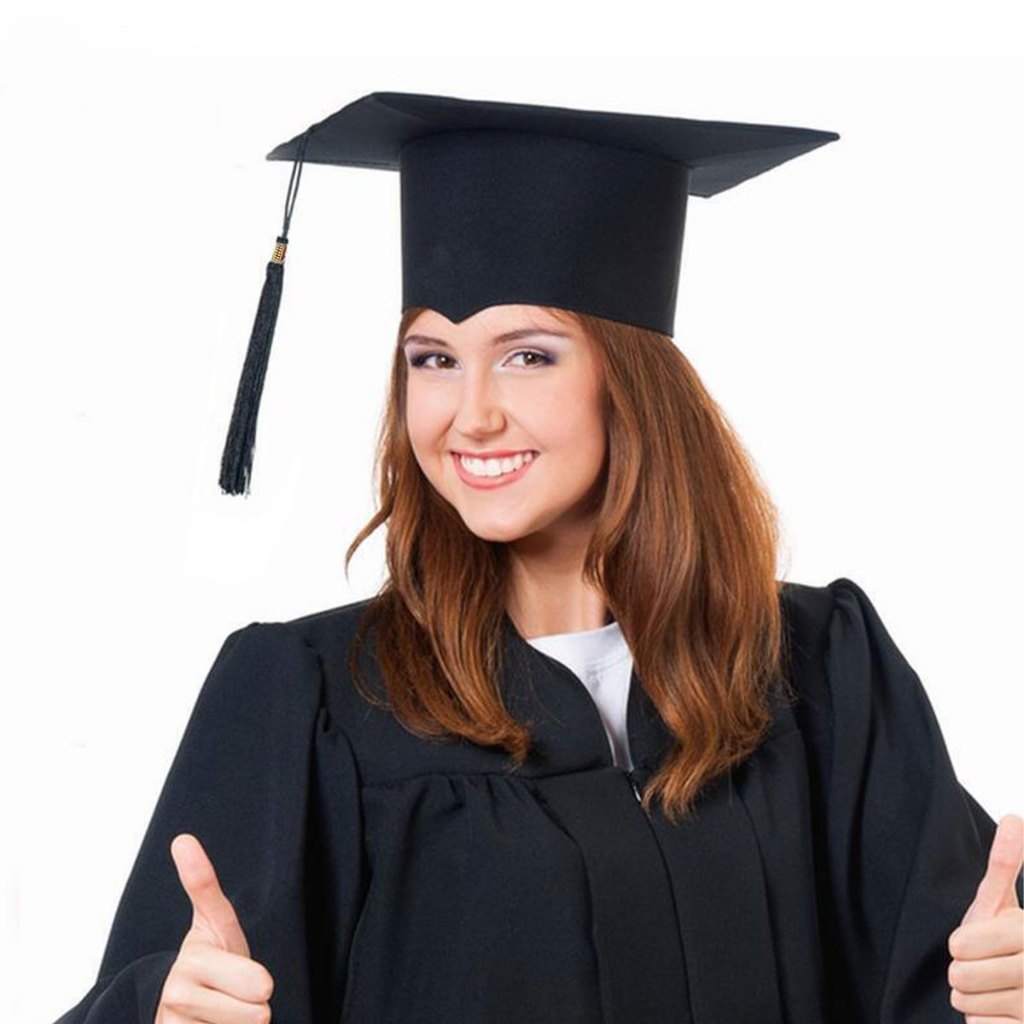 2024 New Graduation Hat Black Adult Bachelor Caps with Tassels ...