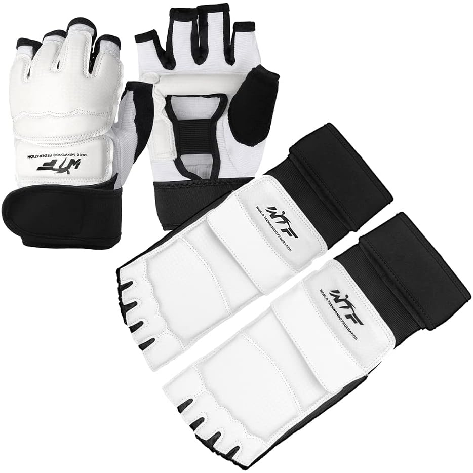 Saluaqui Taekwondo Sparring Gloves Professional Adult Kid Breathable Punch Bag Training Kickboxing Gloves, For Sparring Martial Arts Boxing Training For Adults And Kids (S