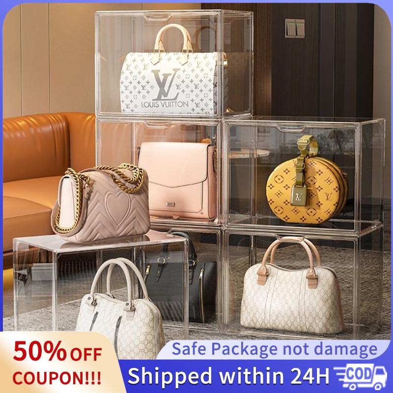 【High Quality】Magnetic Acrylic Bag Organizer Case stackable Toy Lady ...