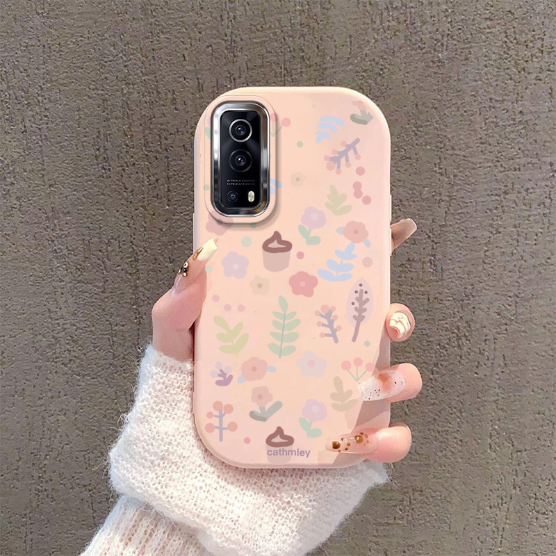 vivo y72 5G Case New silicone TPU phone case with fresh flower soft ...