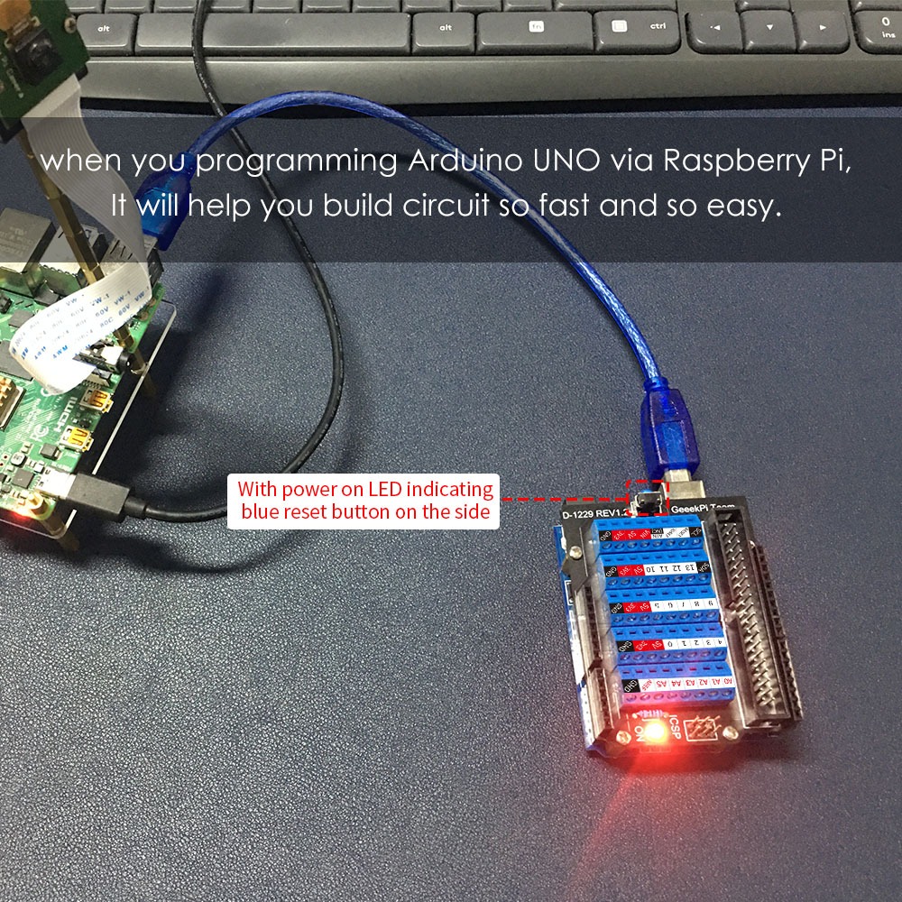 52Pi Screw Terminal Hat for Arduino UNO, GPIO Screw Terminal Block ...