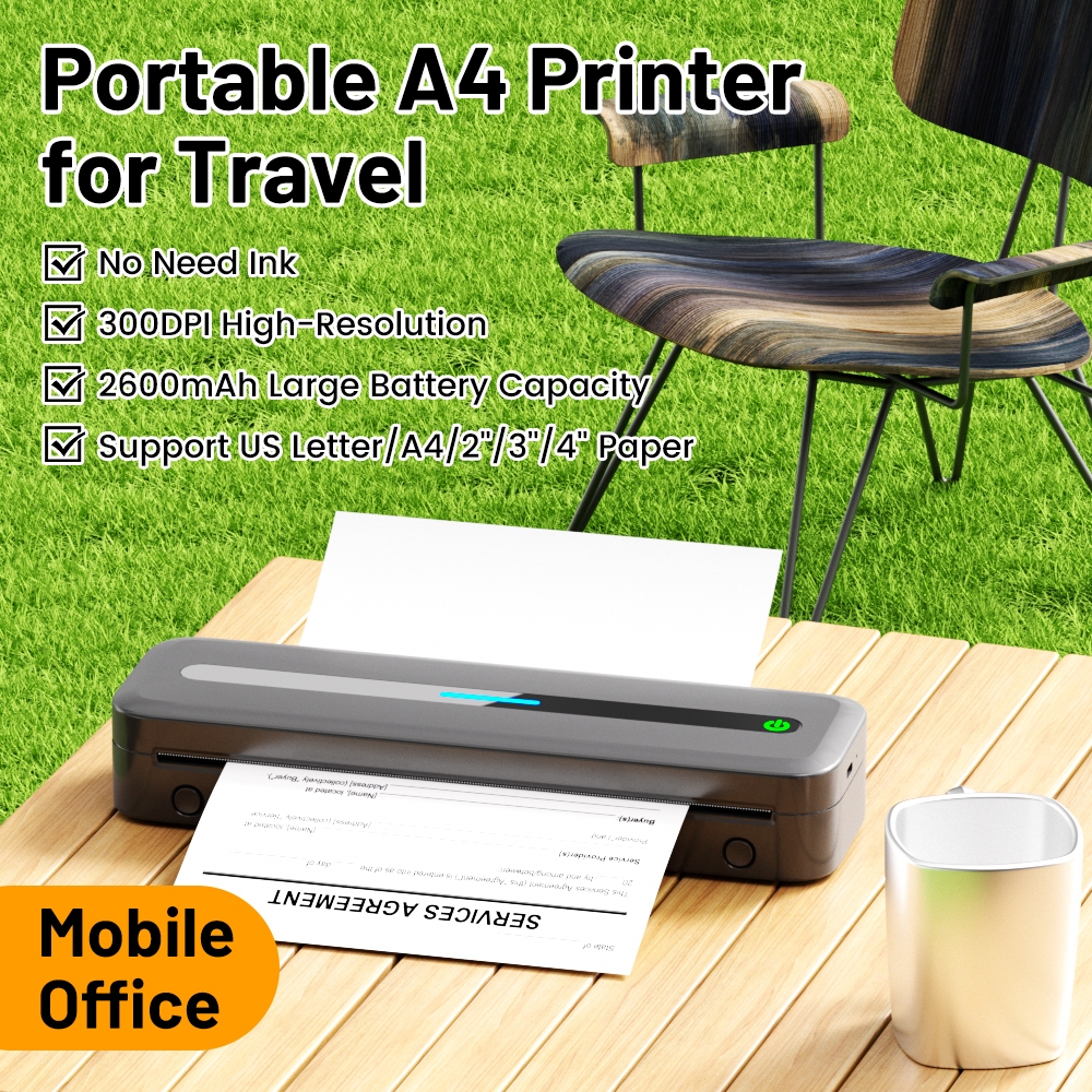 thumbnail image 2 of Y8 Pro Wireless Portable Thermal Printer – 2600mAh Battery, Bluetooth & USB, Inkless Travel Printer For Android/iOS/Laptop 2 of 4