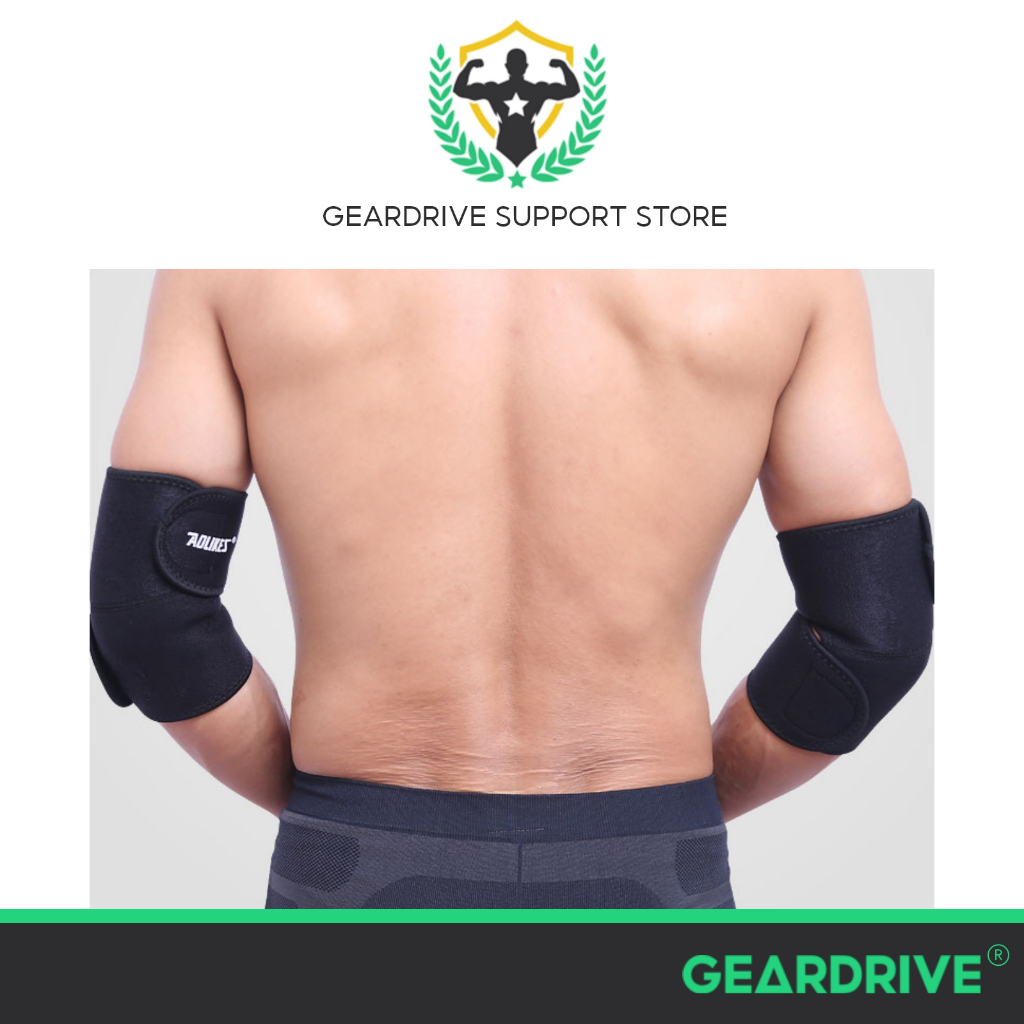 Elbow Support Brace, Adjustable Compression with Dual Stabilizers