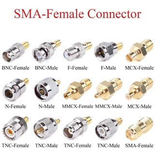 5Pcs RF Coaxial Connector SMA Female to BNC TNC MCX MMCX UHF N F Male ...