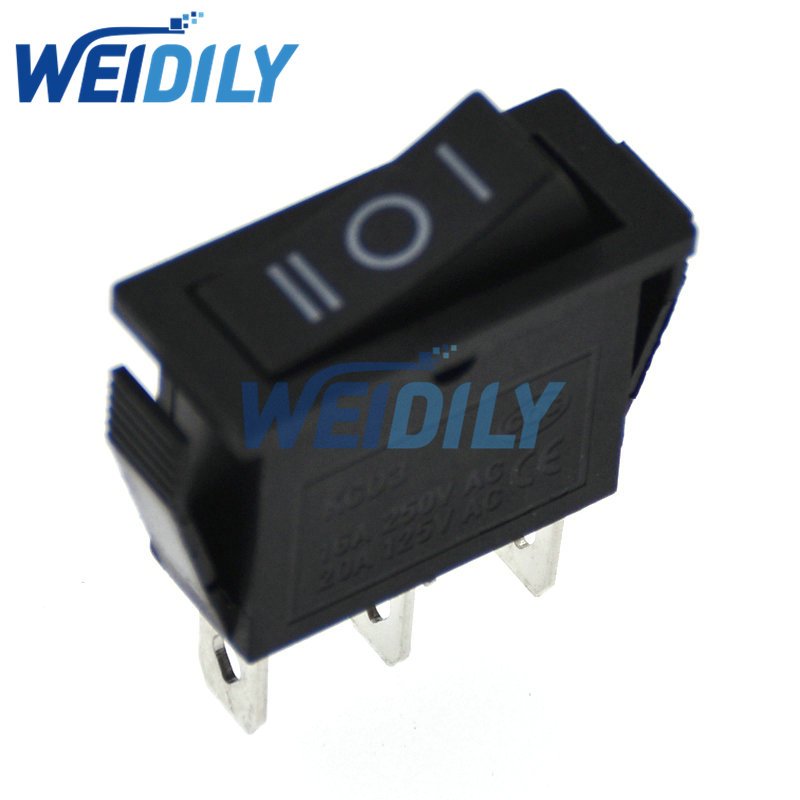 5PCS Boat Rocker Switch AC 10A/250V 15A/125V 3 Pin SPDT ON-OFF-ON 3 ...