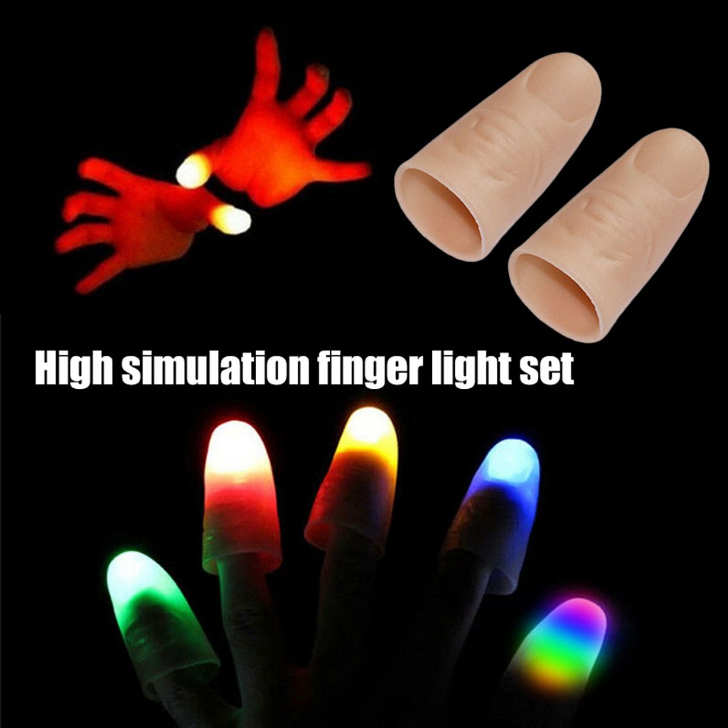 5pcs Finger Magic Trick Fake Soft Thumb Tip Close Up Stage Show Prop ...