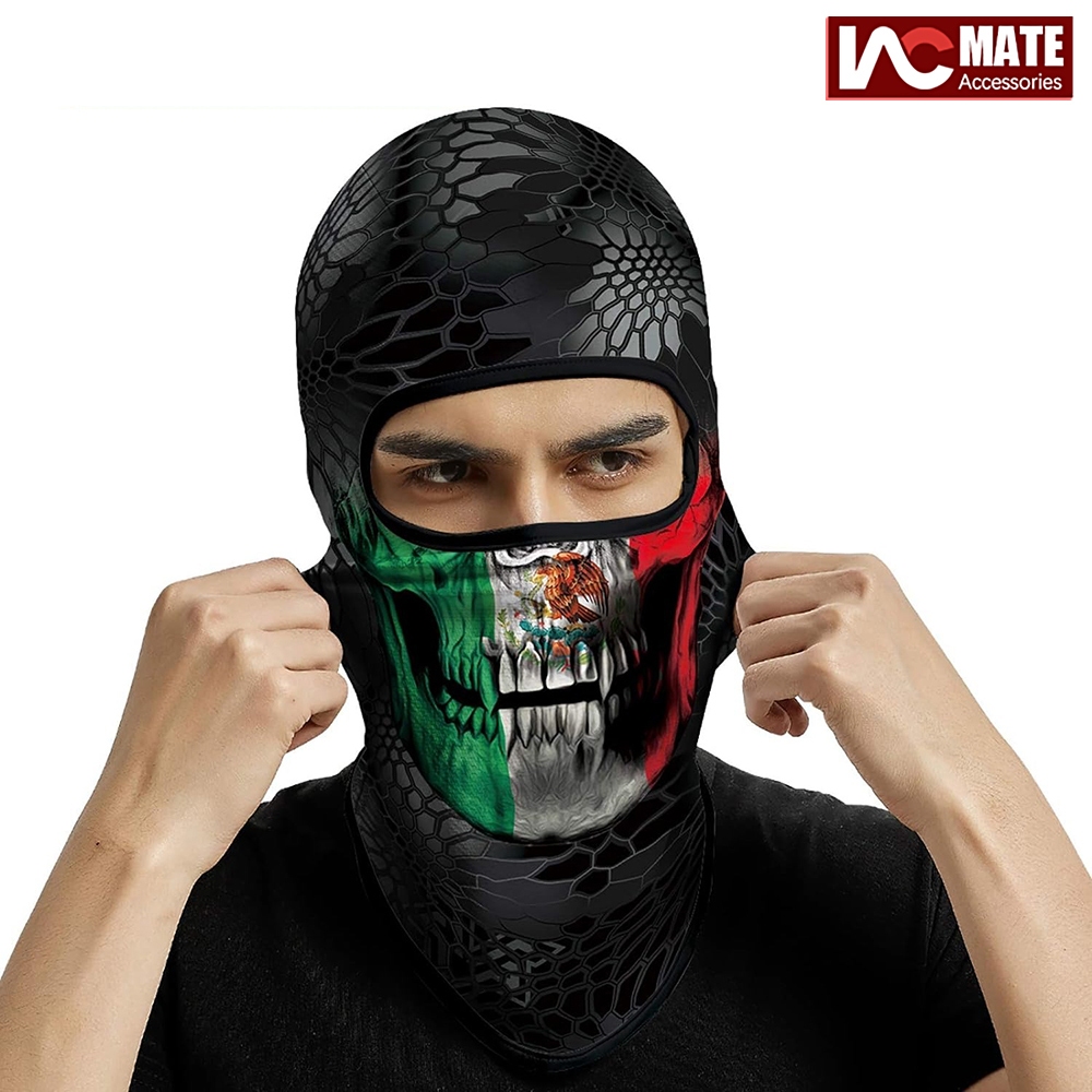 3D Balaclava Face Mask Cool Halloween Design Motorcycle Full Face Mask ...