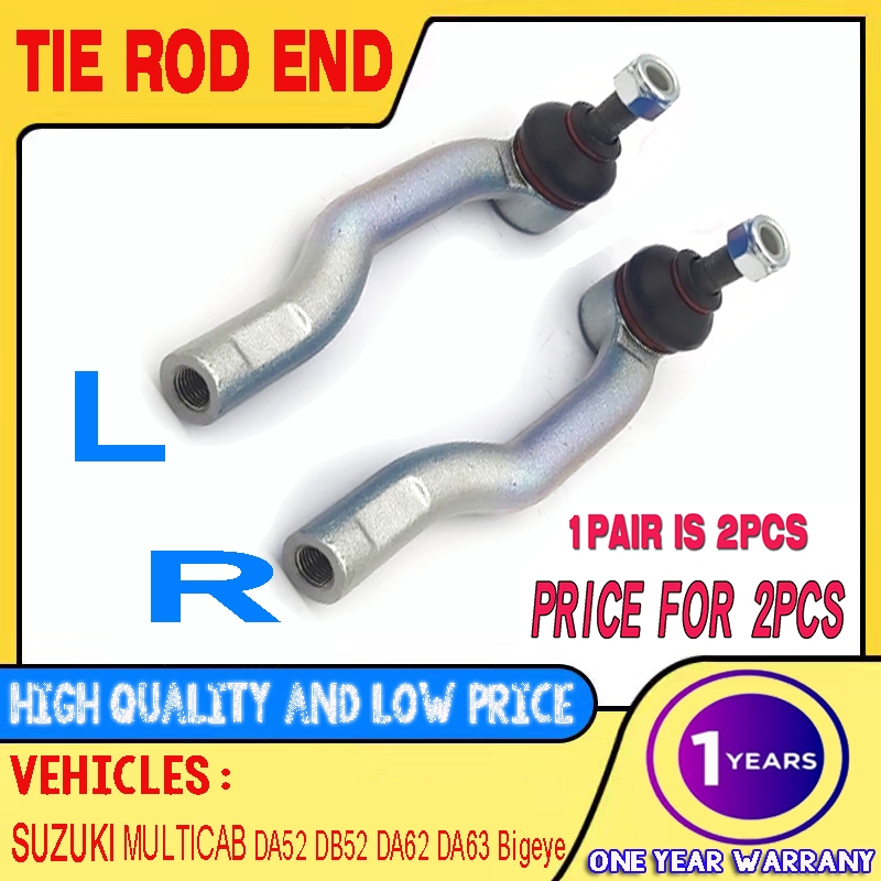 (1pair)SUZUKI MULTICAB Tie Rod End LH/RH DA52 DB52 DA62 DA63 Big eye ...