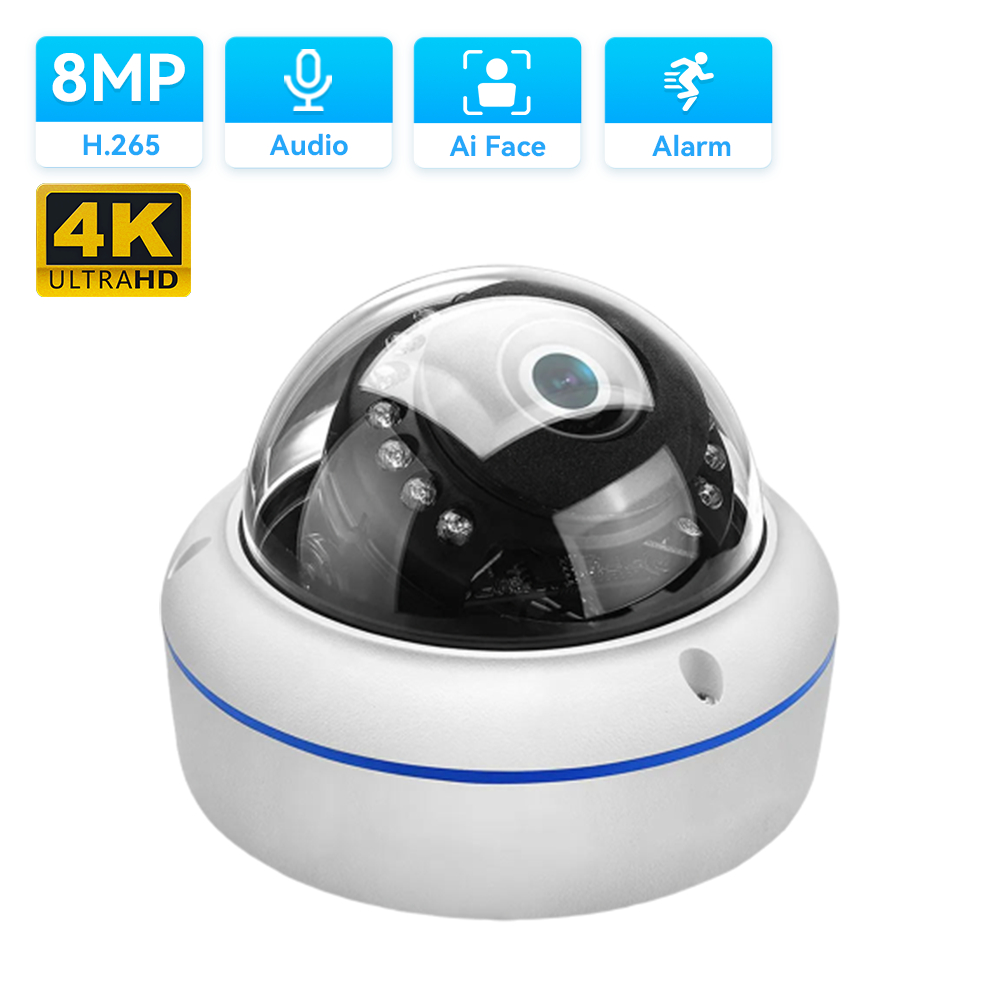 Hamrol 8MP 4K IP Camera Poe 5MP 4MP Face Detection CCTV Security H.265 ...