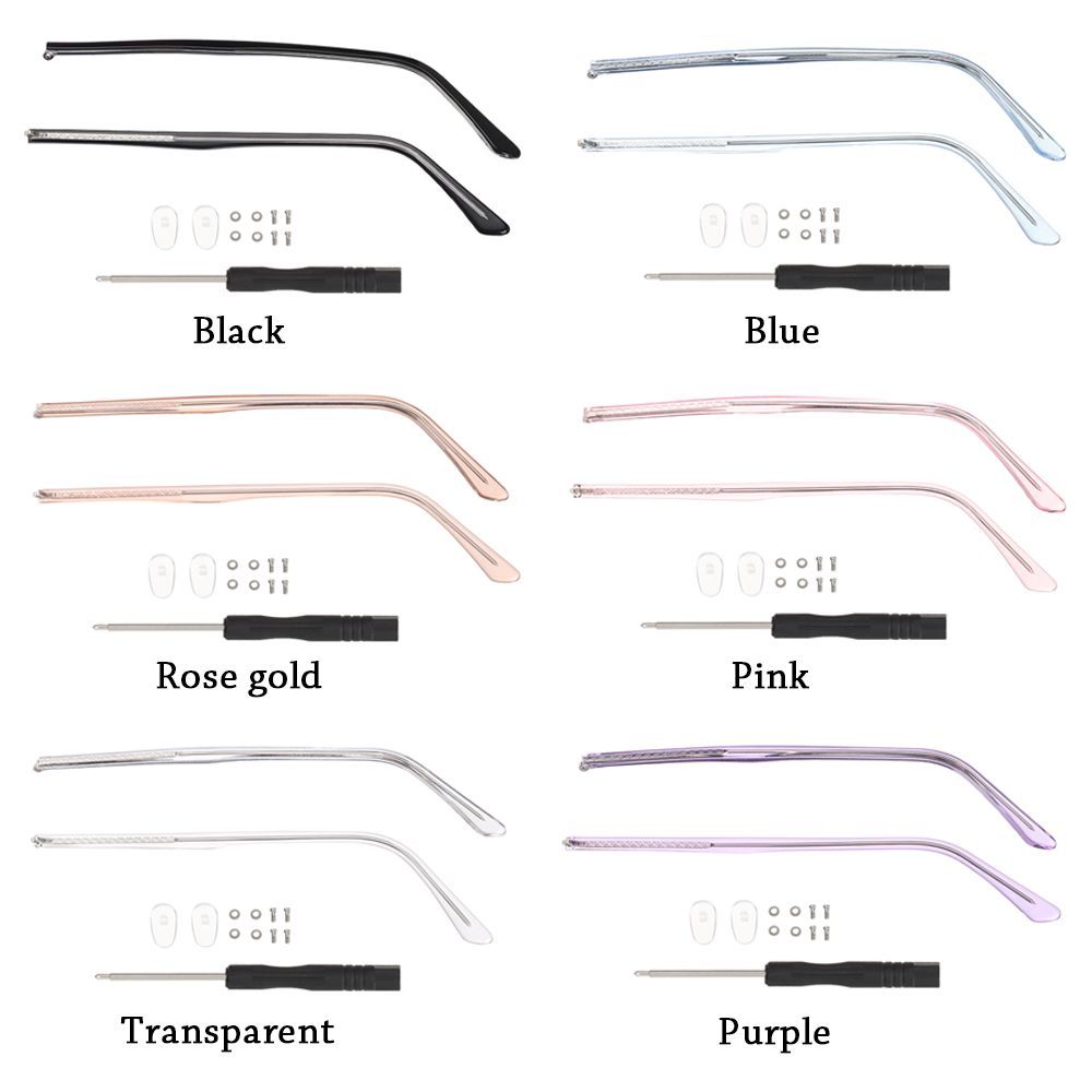 BS 1 Pair Metal Glasses Arm Universal Eyewear Leg Accessories Tool Anti ...
