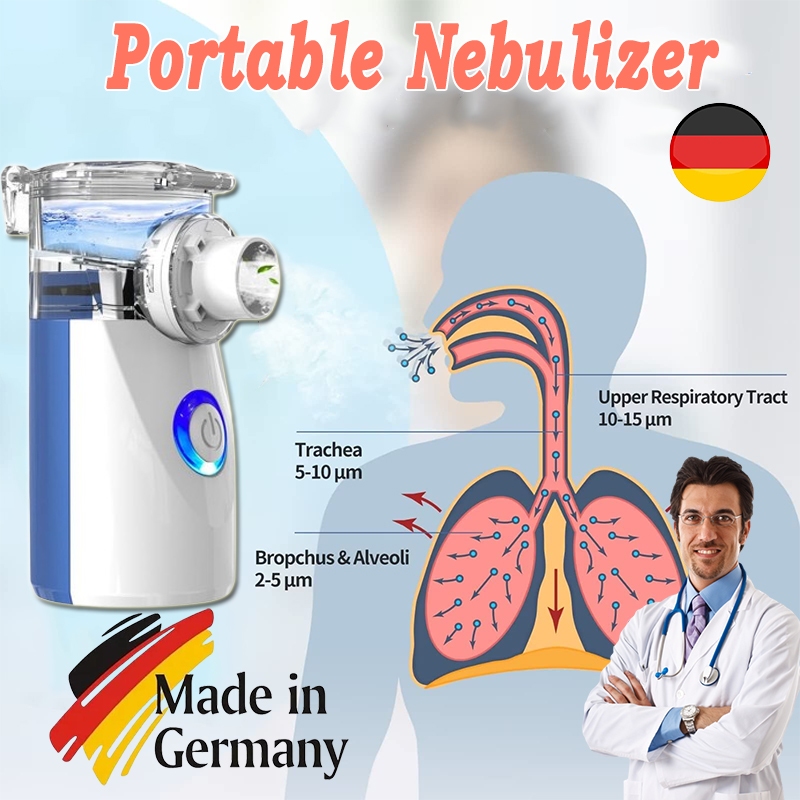 Portable Nebulizer rechargeable Inhaler Ultrasonic Spray Nebulizer ...