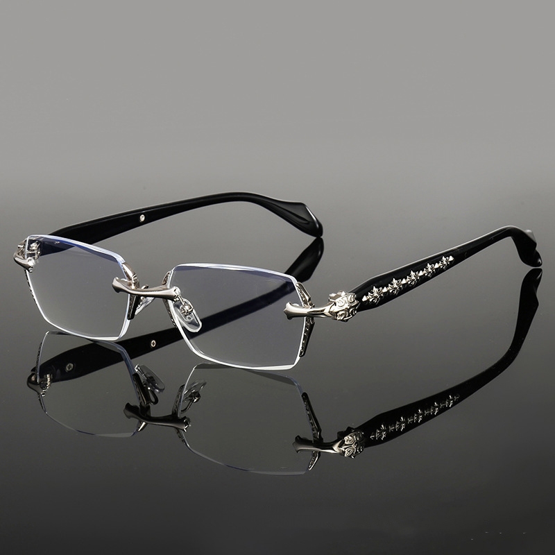 Photochromic Anti Radiation Glasses For Women Men Rimless Transition ...