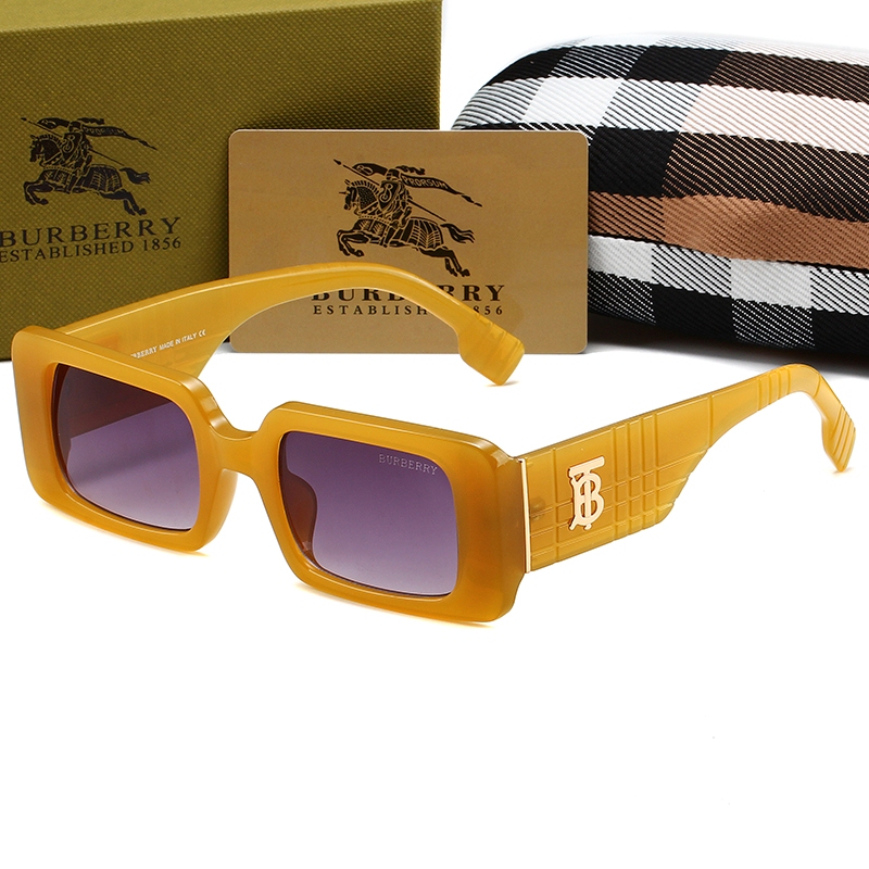 2024 New Luxury High end Burberry Sunglasses Men Women Trendy Couple Brand Designer Vintage Sun Glasses For Female 11089