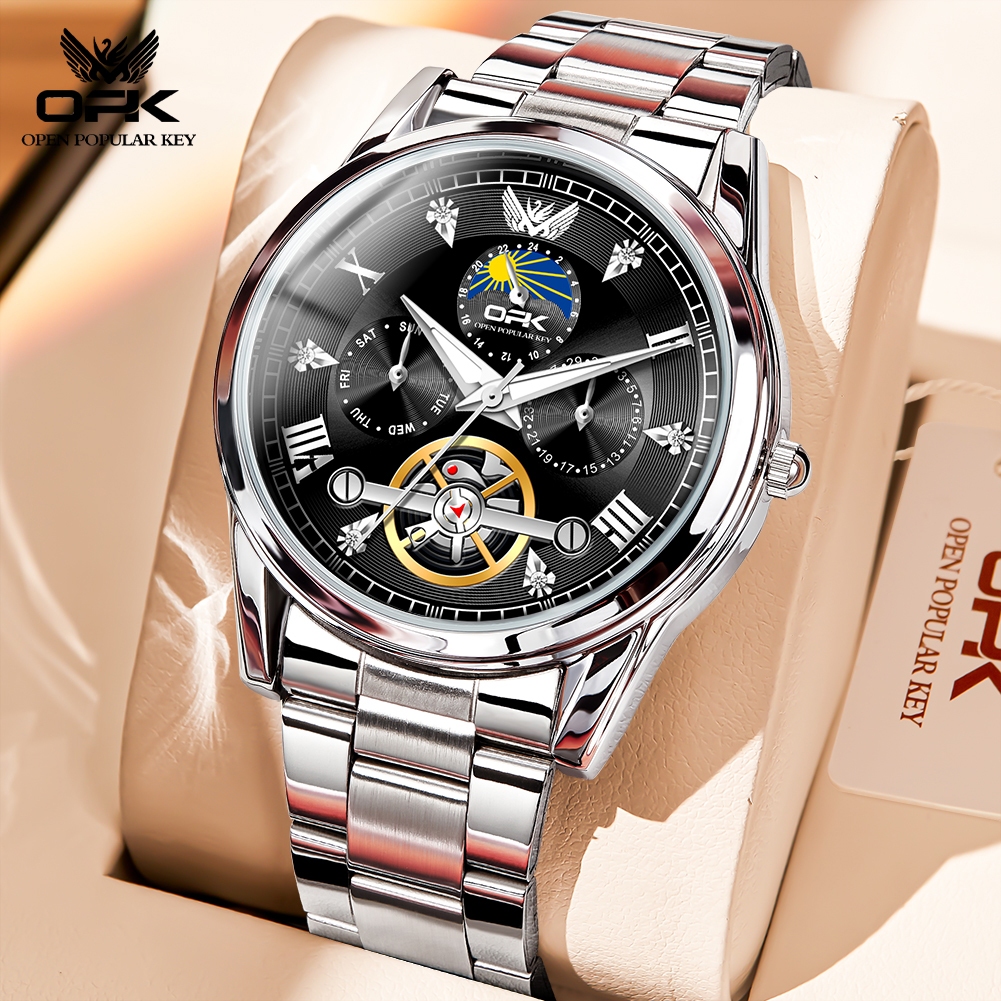 OPK Watch For Men Waterproof Seiko Stainless Steel Relo Business