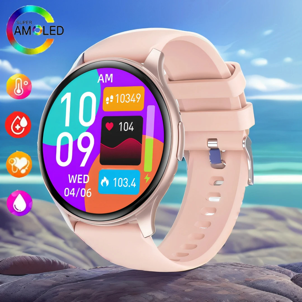 Smart Hd Amoled Screen Bluetooth Call Smartwatch 2024 Women 460460 Ip67 Waterproof Fitness 3678