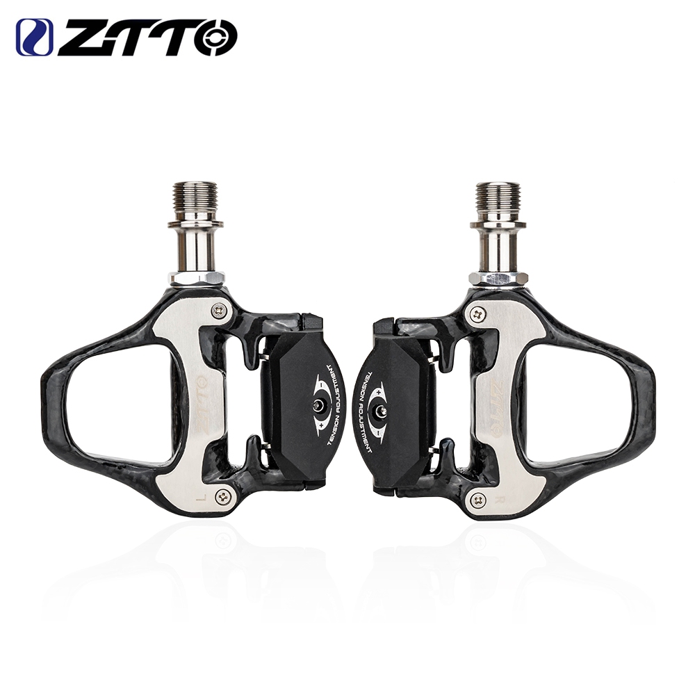 RACEWORK Road Bike Pedals For Shimano LOOK Carbon Fiber Stainless Steel Bearings Ultralight Pedals With Cleats Bicycle Parts I4314267517