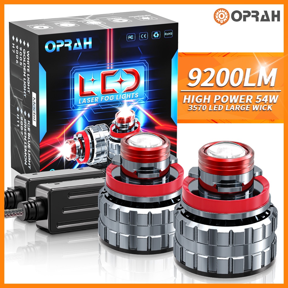 Oprah 2pcs Car LED Fog Light H11 LED Bulb HB3 HB4 Car Fog Light H7 9005 ...