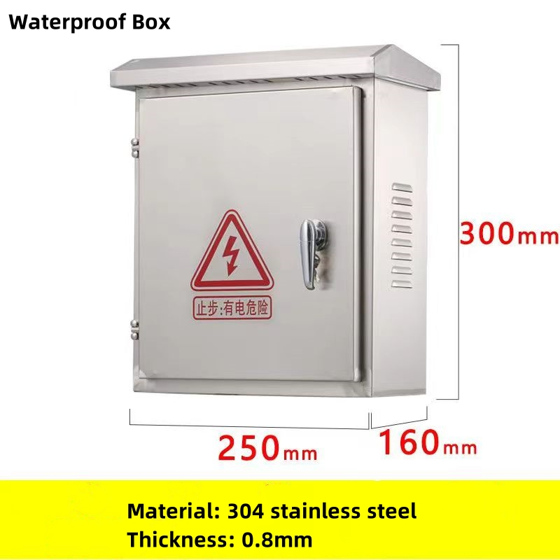 304 Stainless Steel Monitoring Equipment Outdoor Waterproof Box Power ...
