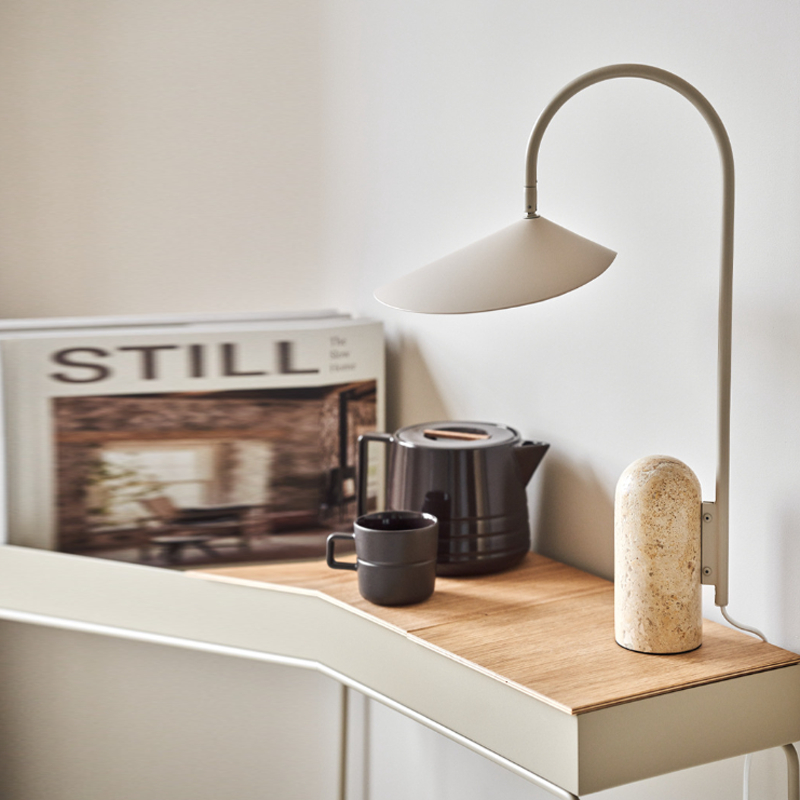 Minimalist Danish Living Room Bedroom Study Marble Desk Lamp Designer ...