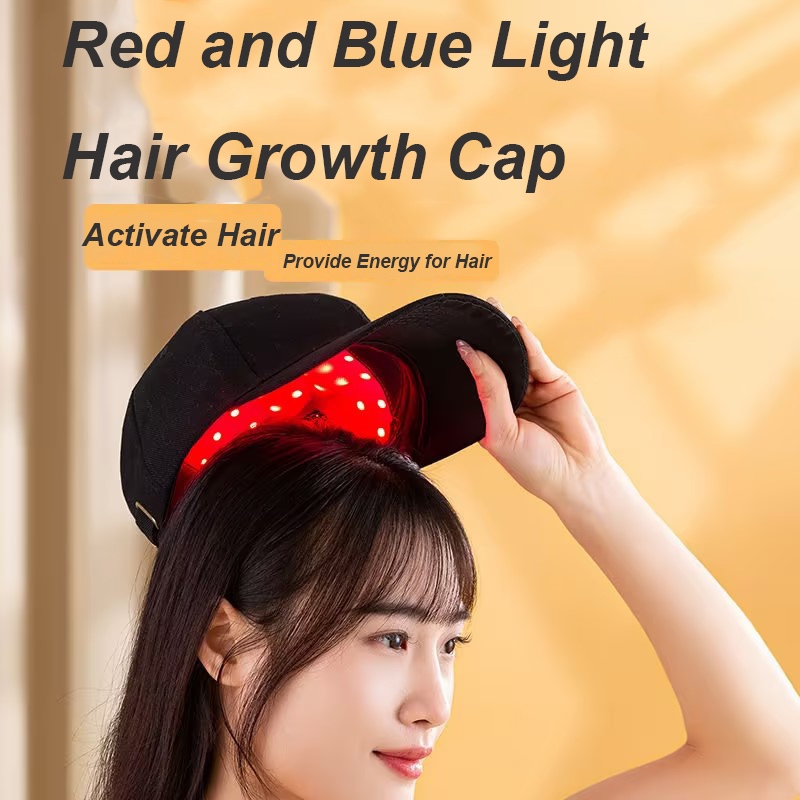 Infrared Hair Growth Cap Infrared Hair Growth Instrument Red and Blue Light Hair Growth Cap Laser Hair Growth Instrument Hair Care Instrument