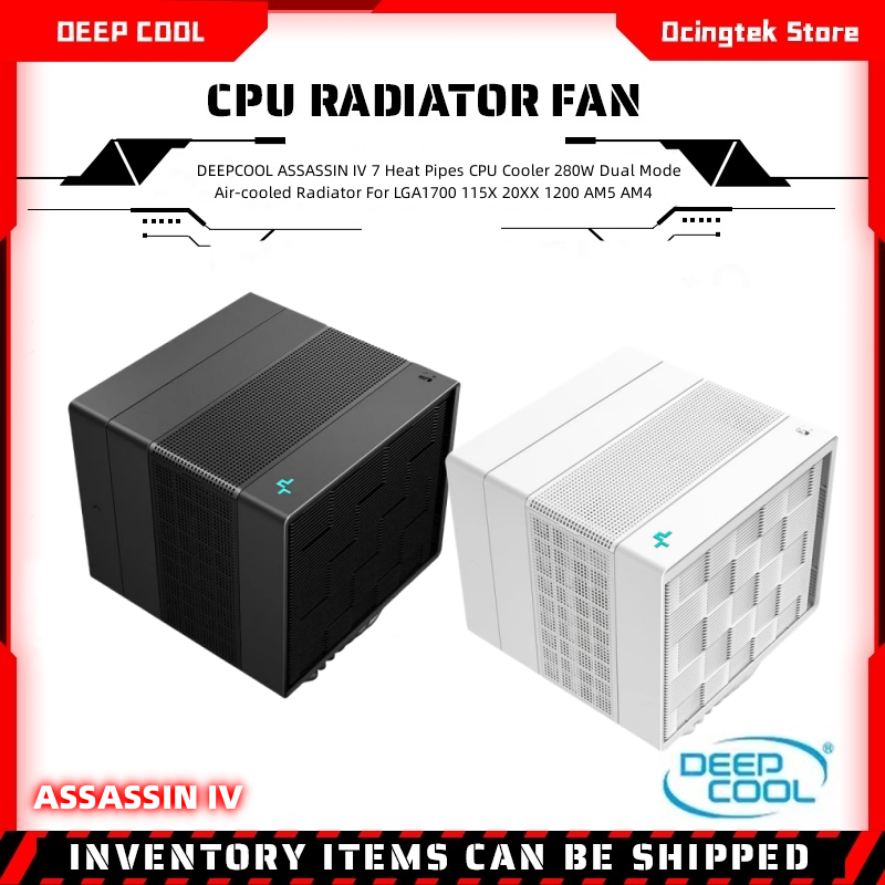 DEEPCOOL ASSASSIN IV 7 Heat Pipes CPU Cooler 280W Dual Mode Air-cooled ...