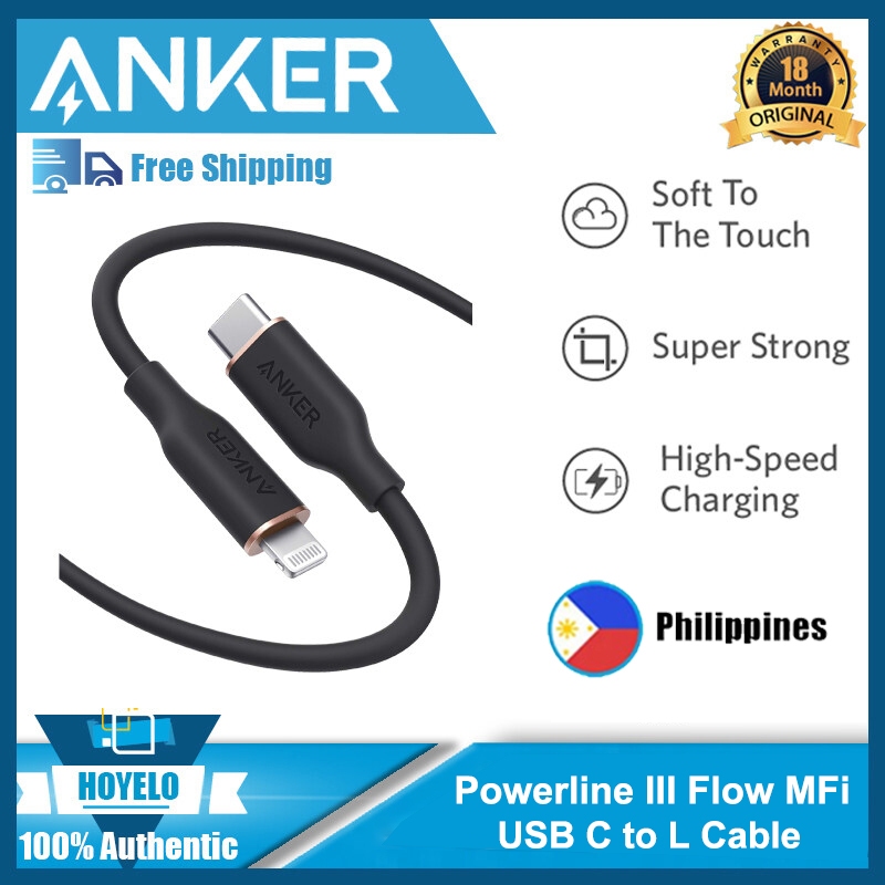 Anker Cable Powerline III Flow, MFi Supports Power Delivery | Shopee ...