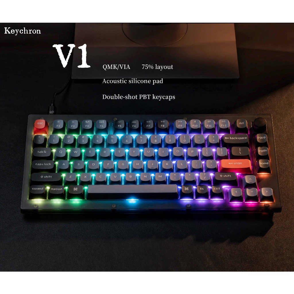 Keychron V1 Barebone QMK Custom Mechanical Keyboard | Shopee Philippines