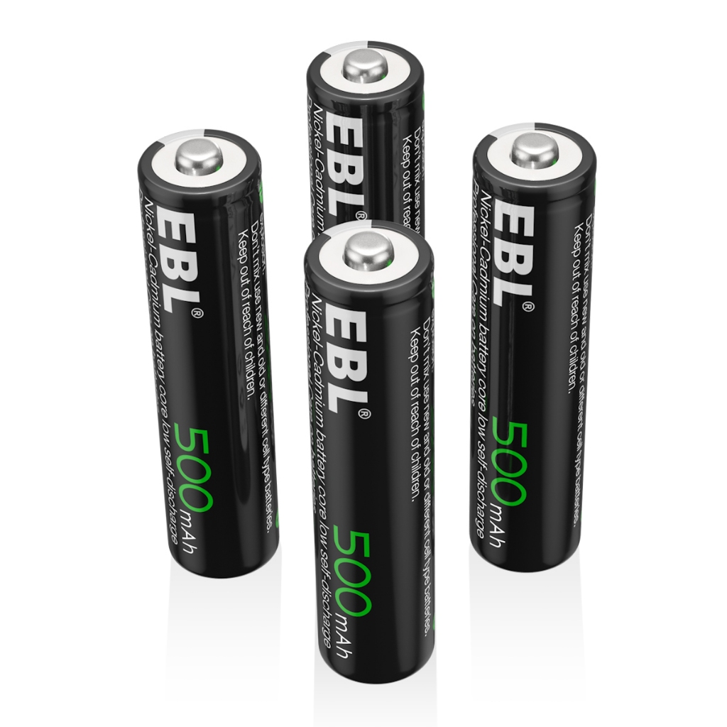 EBL 4pcs 2A 3A NiCd bateri Batteries AAA 500mAh AA 1100mAh Rechargeable ...