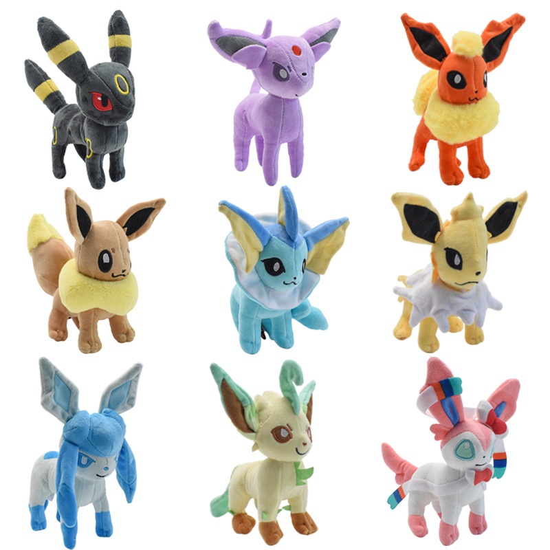 9styles Pokemon Plush Eevee Sylveon Flareon Espeon Jolteon Umbreon ...