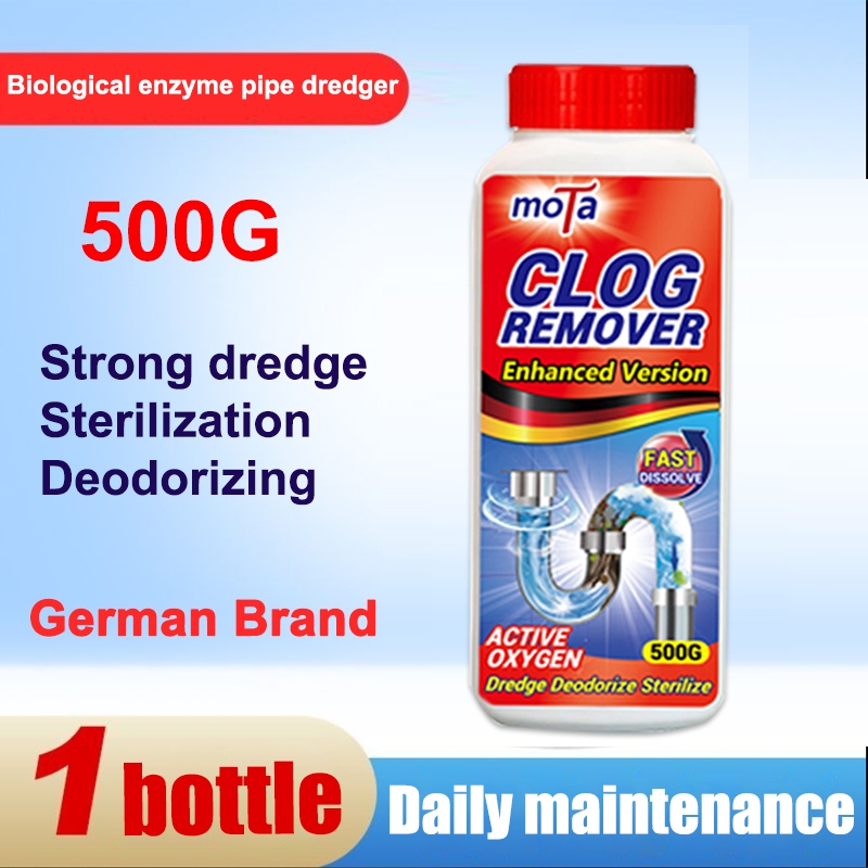 German Powerful Clog Remover Sink & Drain Cleaner 500g Strong Dredge