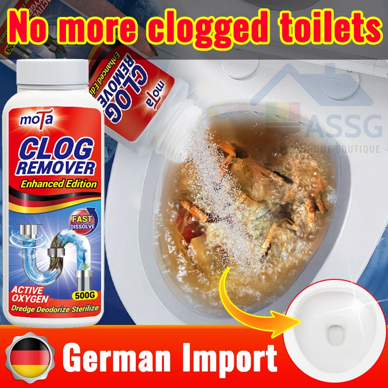 German Powerful Clog Remover Sink & Drain Cleaner 500g Strong Dredge