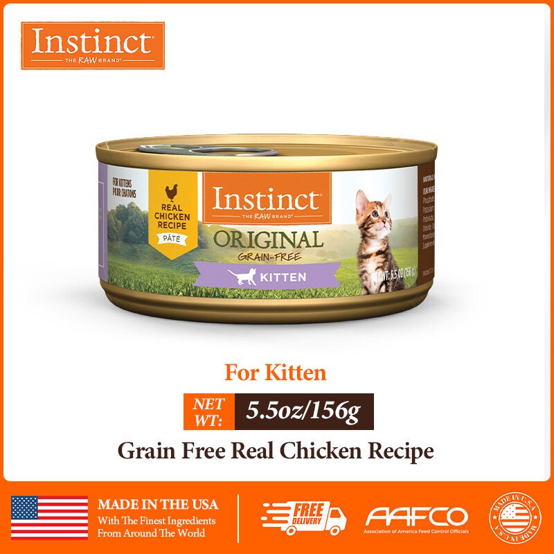 INSTINCT Original Kitten Chicken Wet Cat Food 1 3 6 Pcs Shopee