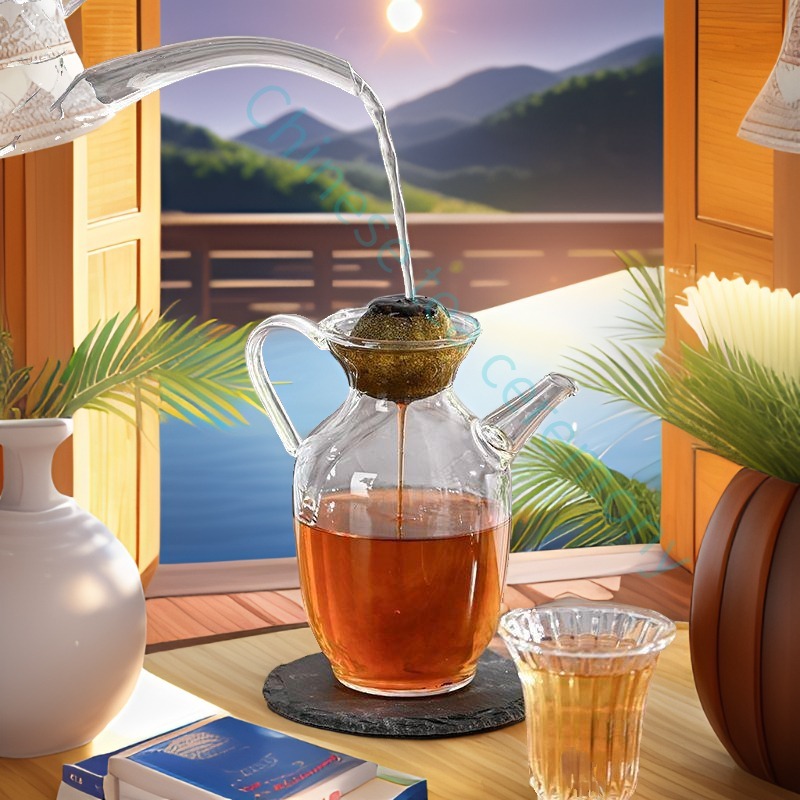 Transparent Imitation Song Ewer Celadon Teapot Borosilicate Glass Heat ...