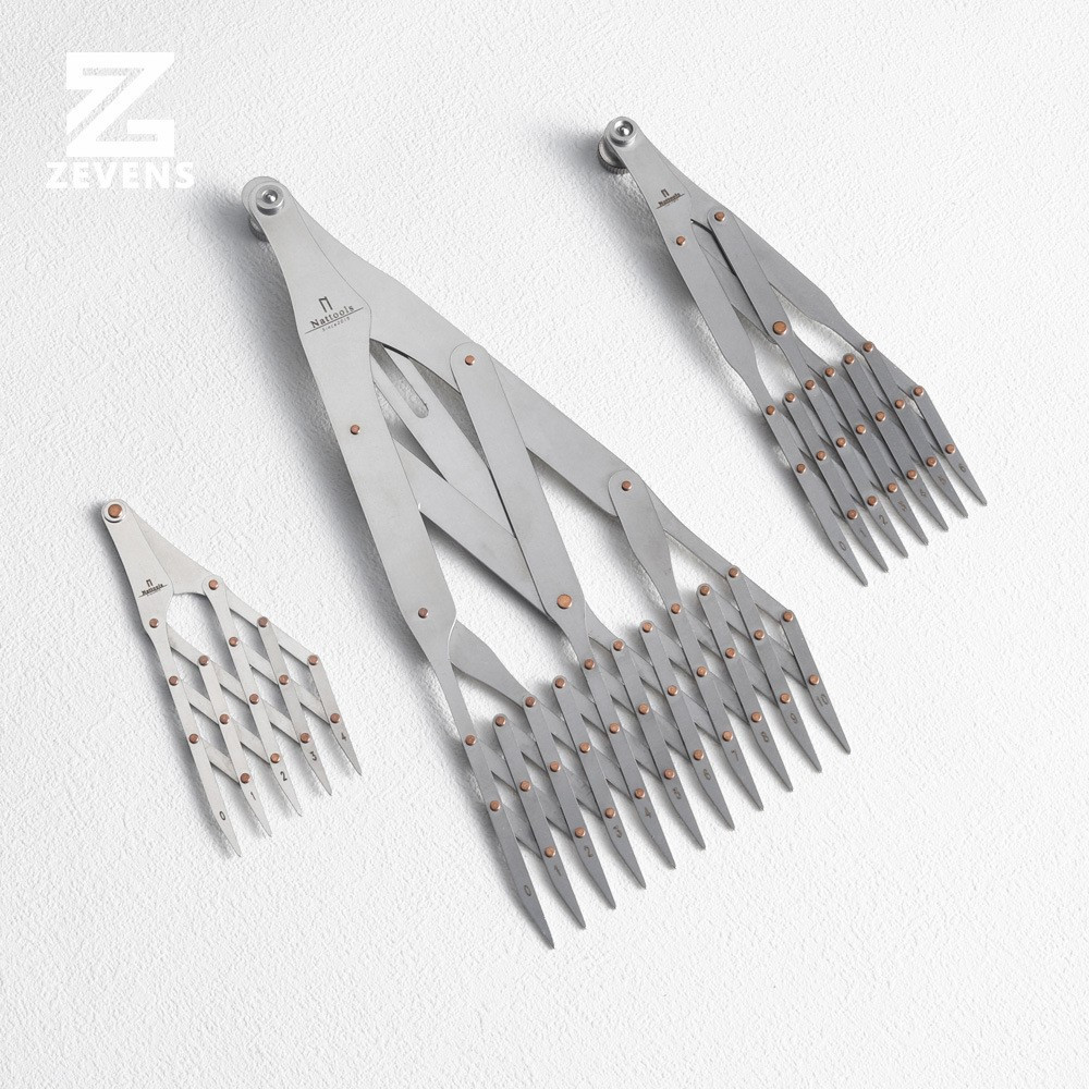 Nattools Stainless Steel Equal Range Ruler 4806 Handmade DIY Leather ...