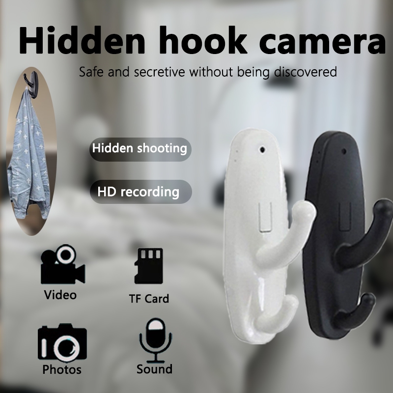 Hidden camera mini spy camera clothes hook Wireless cctv no wifi needed ...